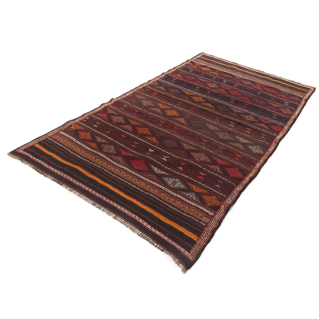 Afghan Laghari Kilim Rug 4' 5" x 7' 8" Hand-Knotted | No. AL33692