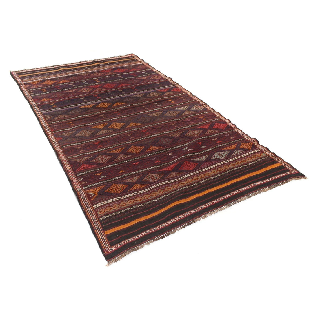 Afghan Laghari Kilim Rug 4' 5" x 7' 8" Hand-Knotted | No. AL33692