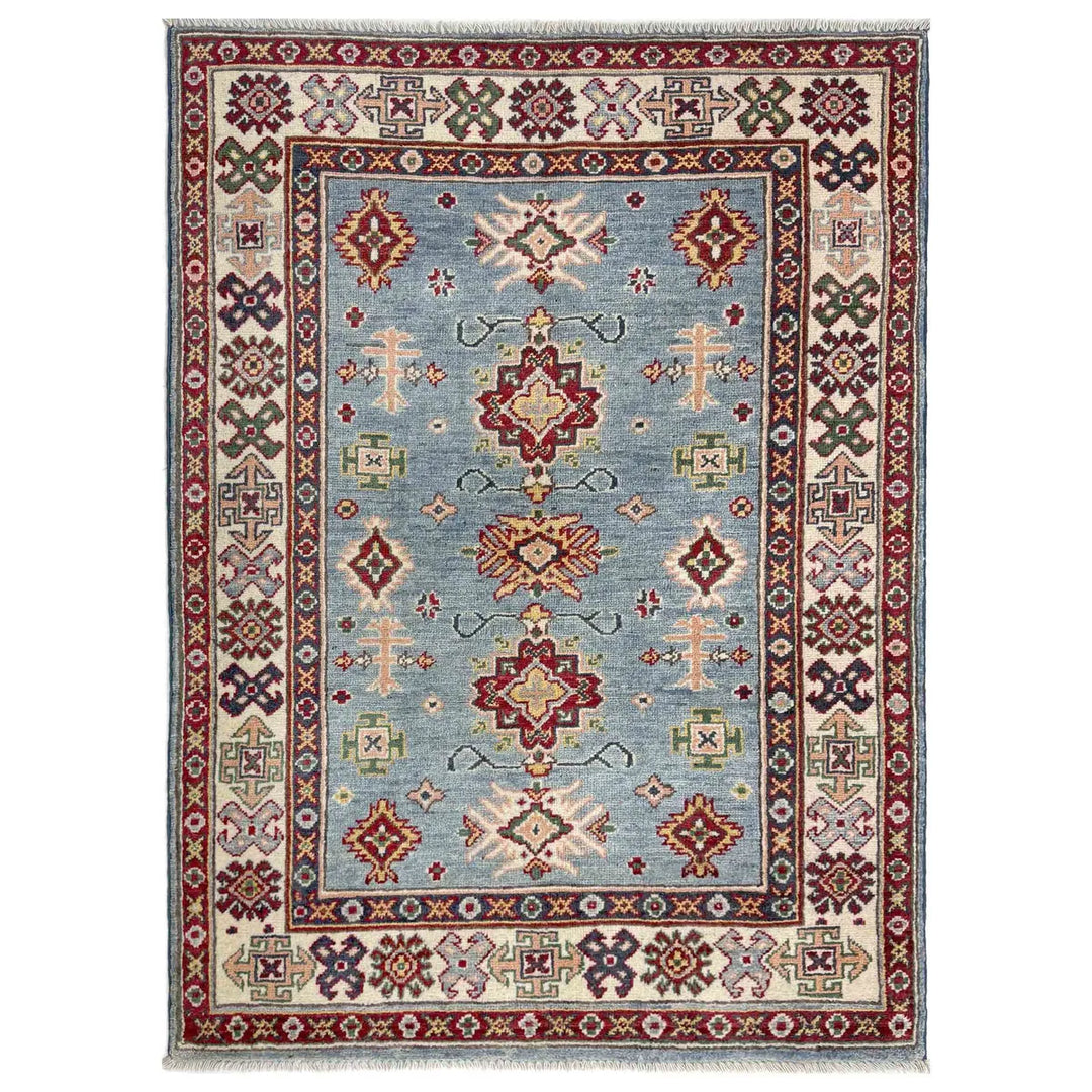 Handmade Kazak Area Rug 3' 3" x 4' 11" - No. AL33739