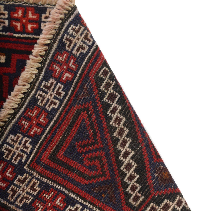 Afghan Baluchi Rug 3' 3" x 5' 1" Hand-Knotted | No. AL33824