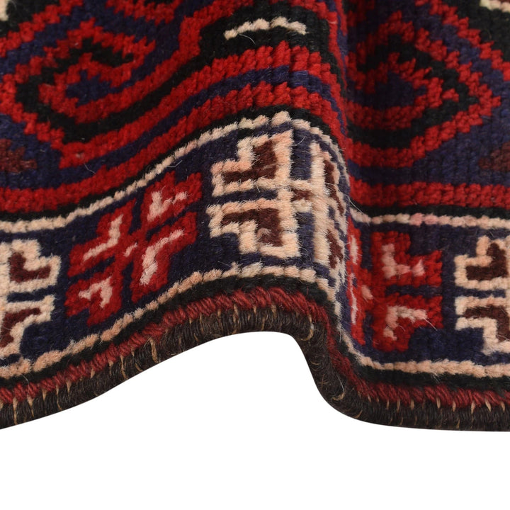Afghan Baluchi Rug 3' 3" x 5' 1" Hand-Knotted | No. AL33824