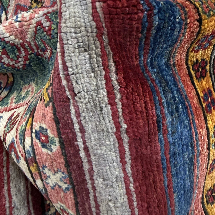 Afghan Gabbeh Rug 5' 7" x 7' 11" Hand-Knotted | No. AL33858