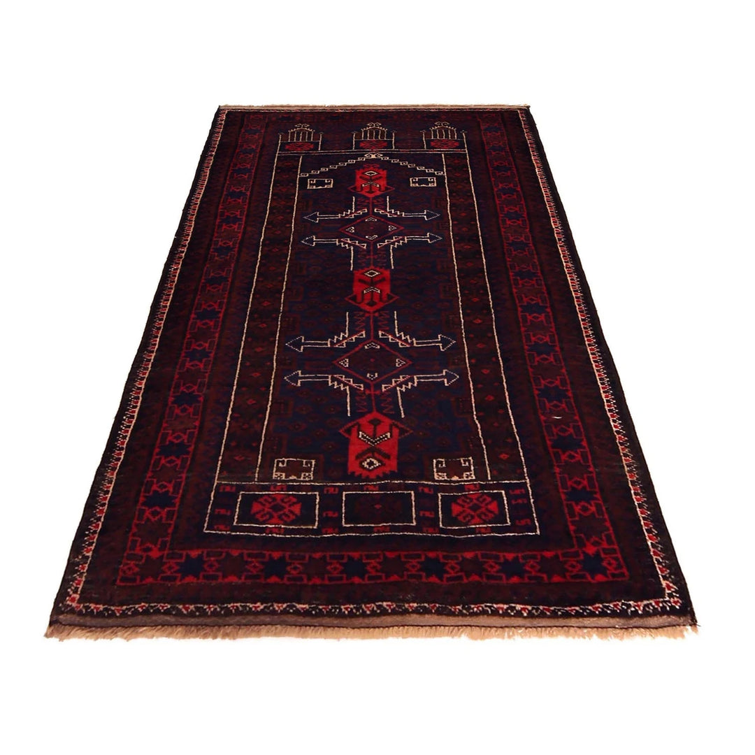 Afghan Prayer Rug 3' 0" x 5' 2" Hand-Knotted | No. AL33864