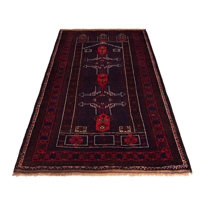 Afghan Prayer Rug 3' 0" x 5' 2" Hand-Knotted | No. AL33864