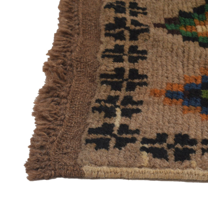Afghan Baluchi Rug 2' 10" x 9' 6" Hand-Knotted | No. AL34166