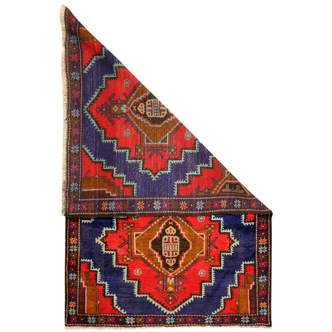 Afghan Baluchi Rug 4' 1" x 6' 6" Hand-Knotted | No. AL34198