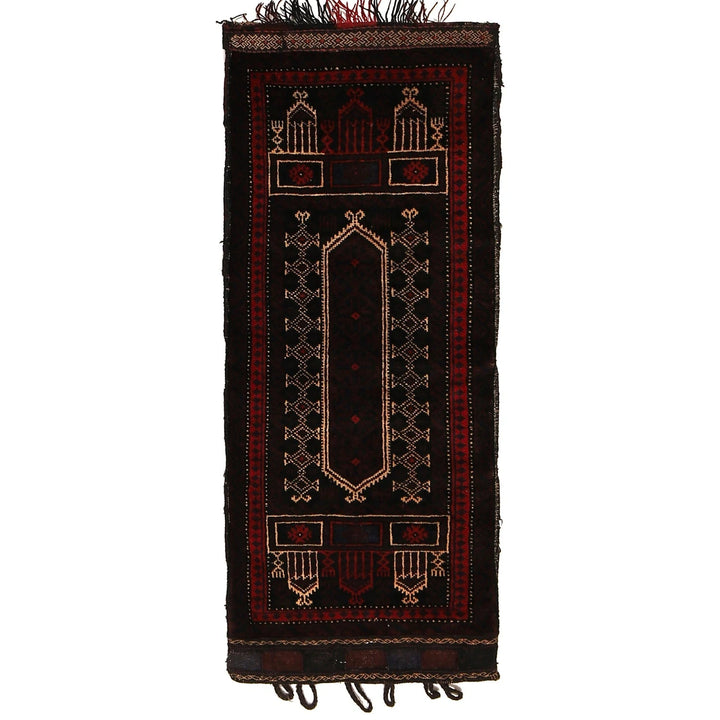 Afghan Balisht Rug 1' 7" x 3' 9" Hand-Knotted | No. AL34242