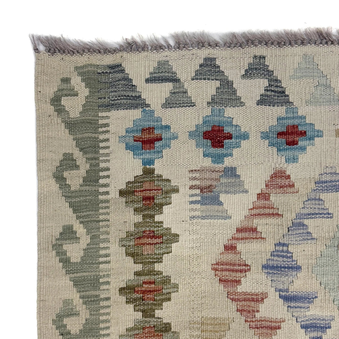 Afghan Kilim Rug 5' 0" x 6' 4" Flat-Weave | No. AL35141