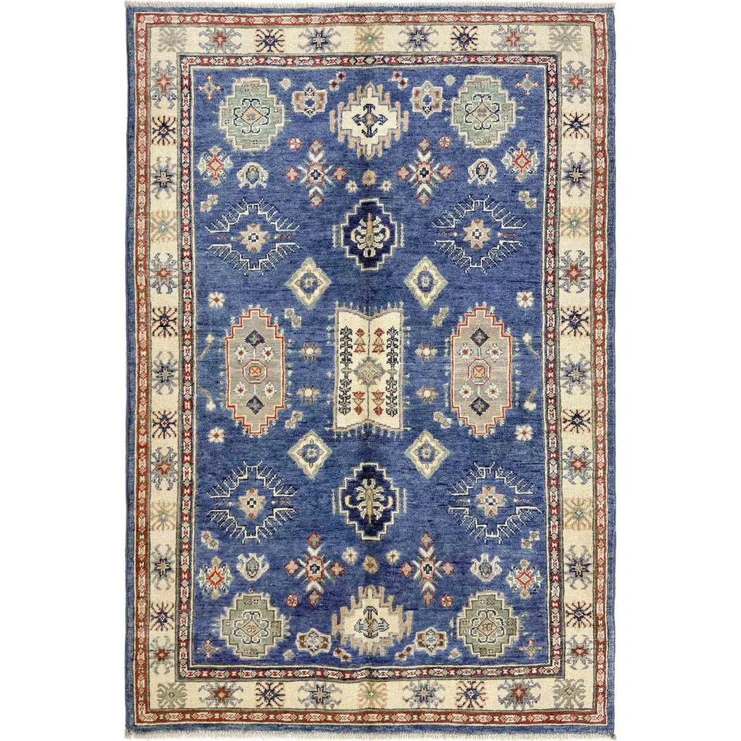 Blue Color Kazak Rug 3' 10" x 5' 11" - No. AL35400