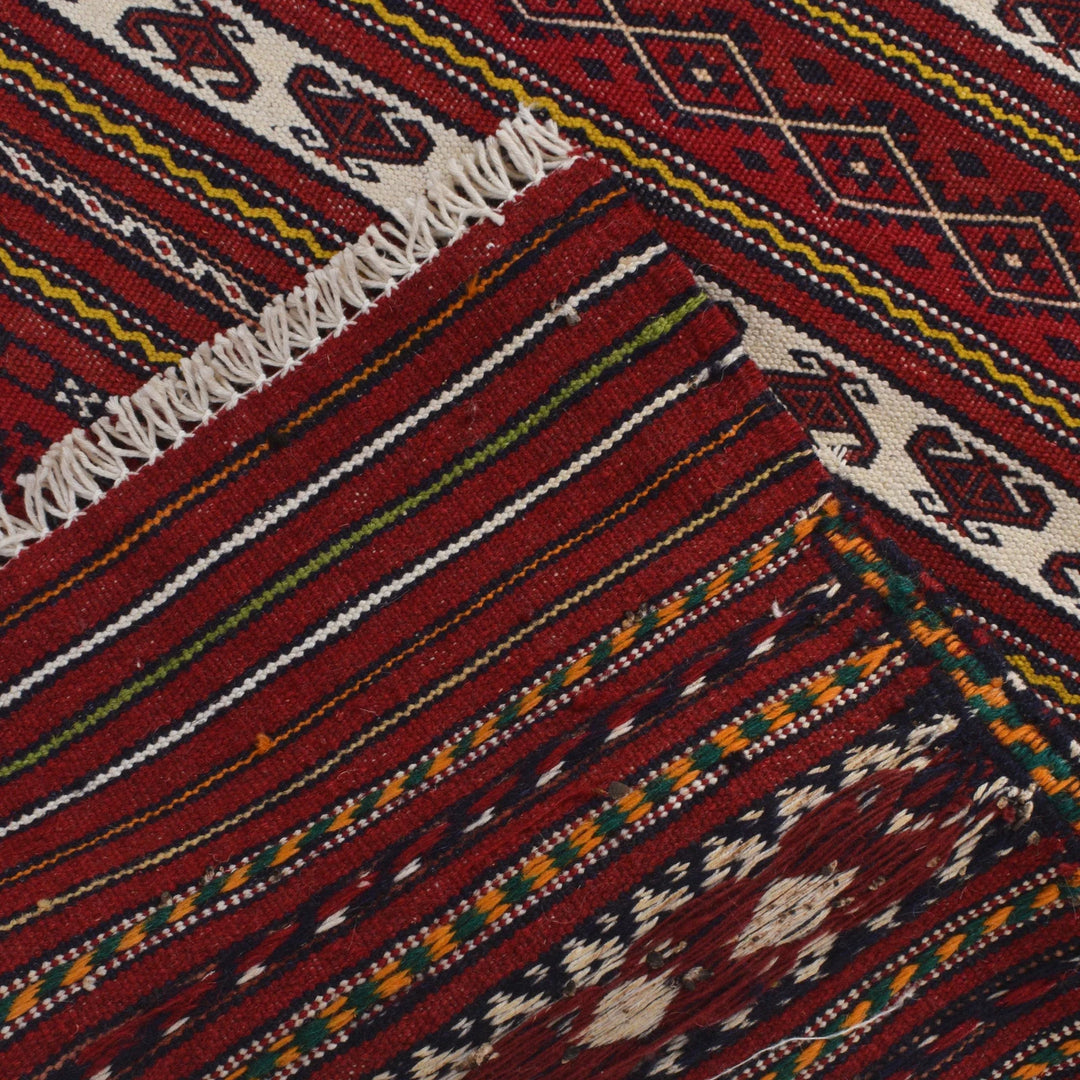 Afghan Kilim Rug 2' 3" x 3' 3" Flat-Weave | No. AL35411