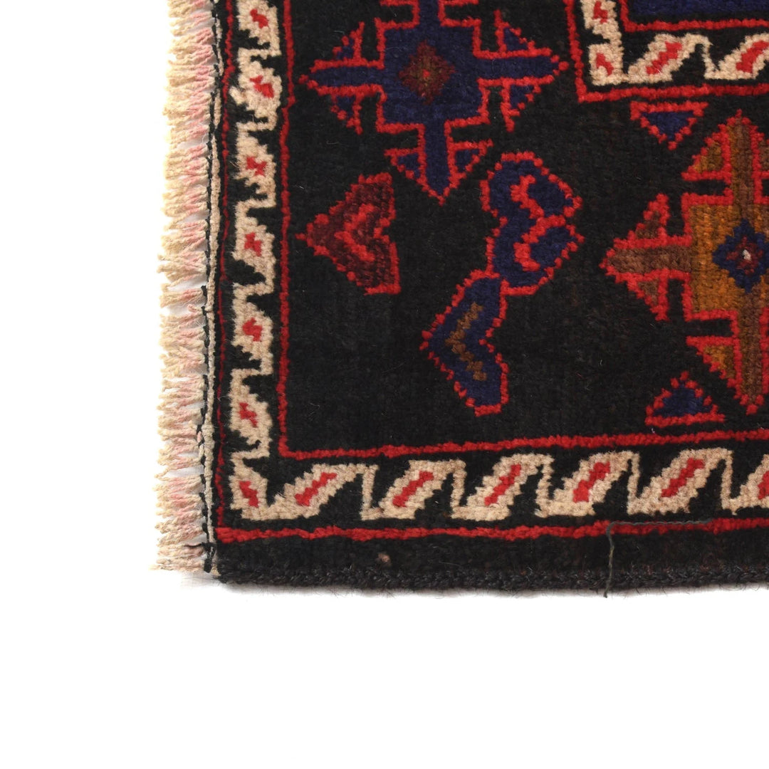 Afghan Baluchi Rug 4' 0" x 6' 3" Hand-Knotted | No. AL35417