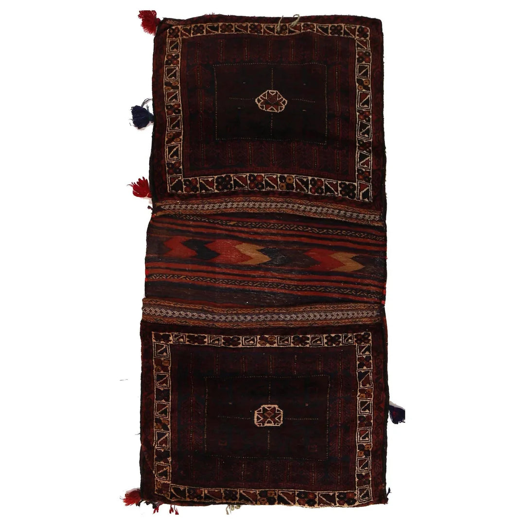 Afghan Saddle Bag Rug 2' 9" x 5' 8" Hand-Knotted | No. AL35431