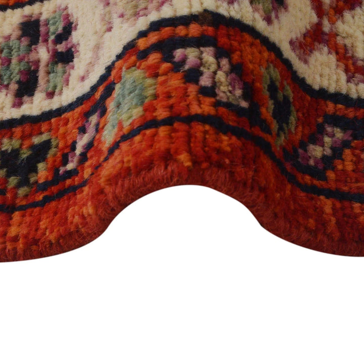 Red Afghan Shirazi Rug 5' 9" x 7' 8" Hand-Knotted | No. AL35747