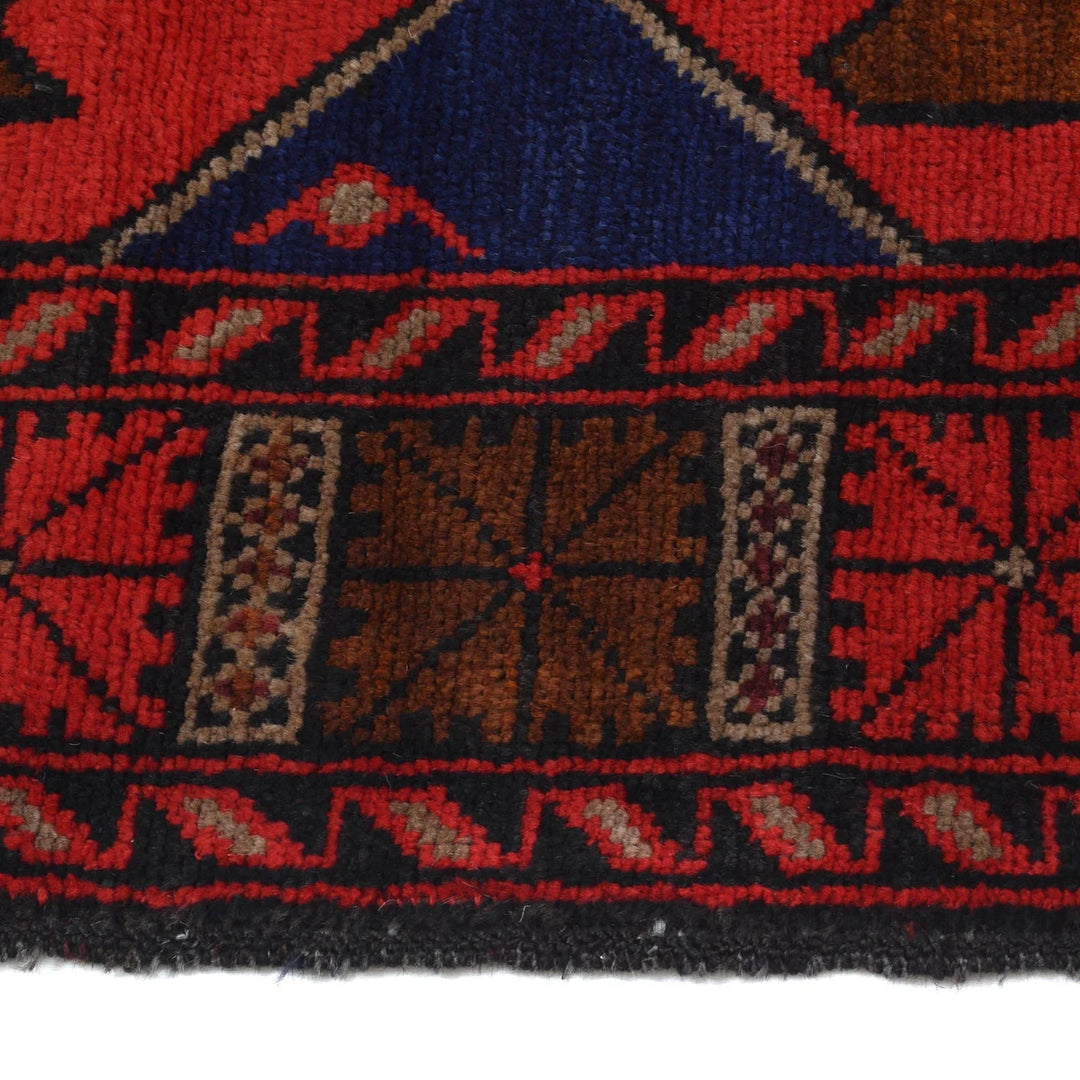 Afghan Baluchi Rug 4' 6" x 6' 7" Hand-Knotted | No. AL35768