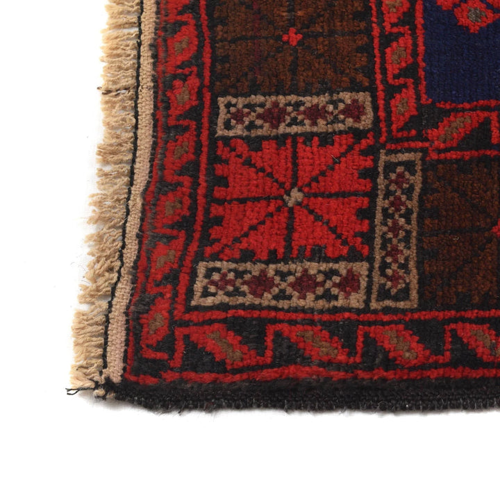 Afghan Baluchi Rug 4' 6" x 6' 7" Hand-Knotted | No. AL35768
