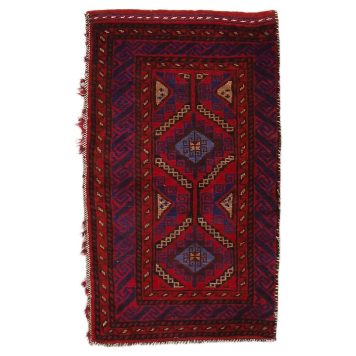 Afghan Balisht Rug 1' 7" x 2' 8" Hand-Knotted | No. AL35800