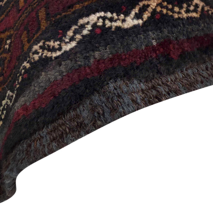 Afghan Baluchi Rug 4' 8" x 8' 11" Hand-Knotted | No. AL36097