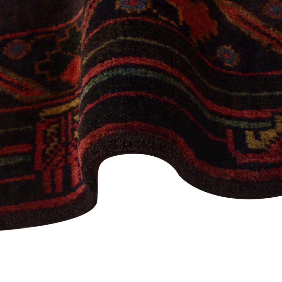 Afghan Baluchi Rug 2' 11" x 4' 10" Hand-Knotted | No. AL36107