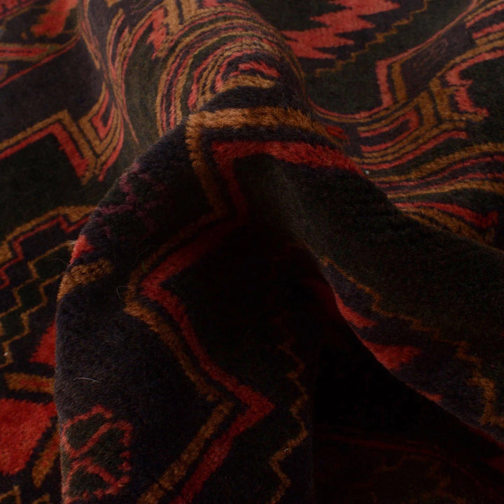 Afghan Baluchi Rug 2' 11" x 4' 10" Hand-Knotted | No. AL36107
