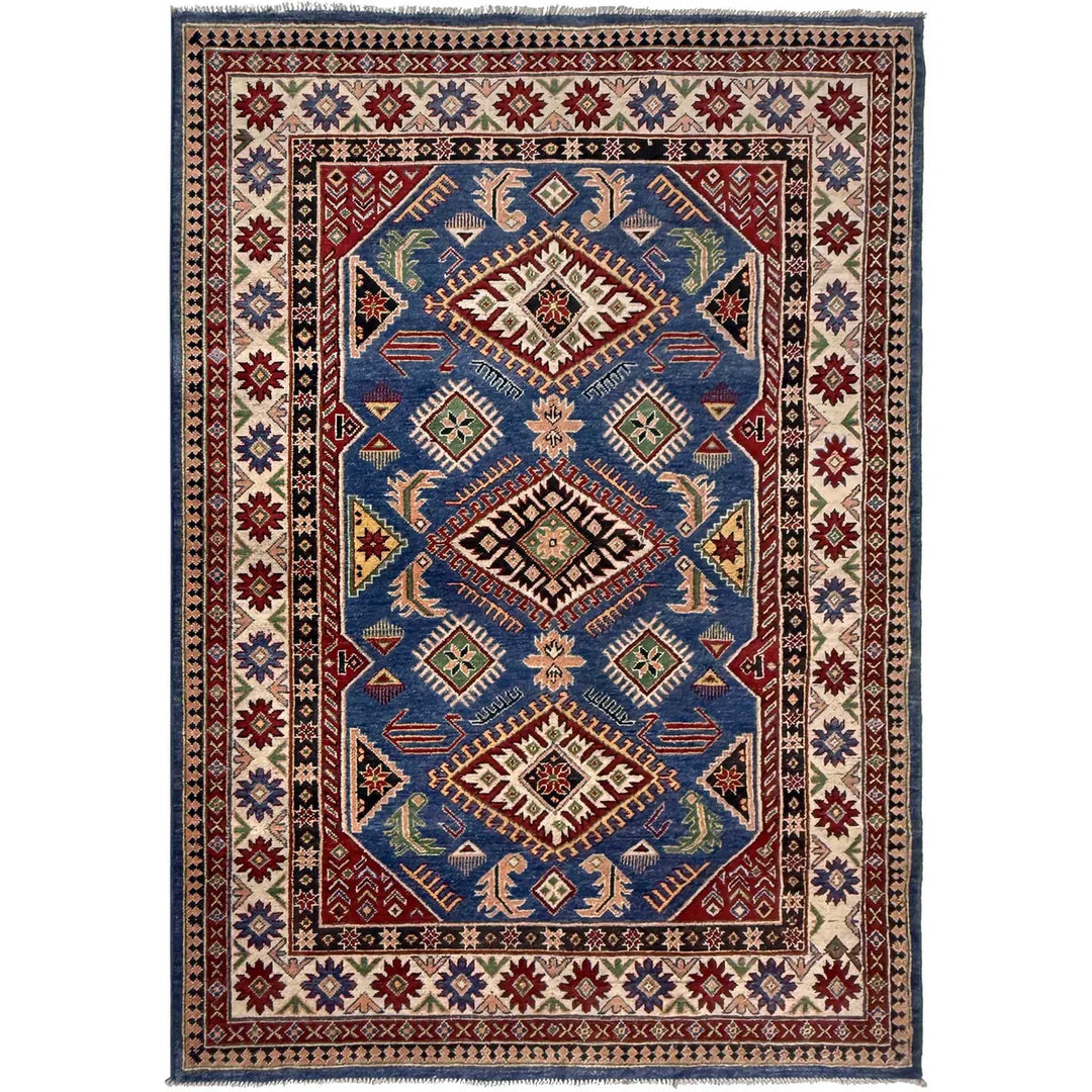 Hand knotted Kazak Carpet 4' 10" x 7' 3" - No. AL36111
