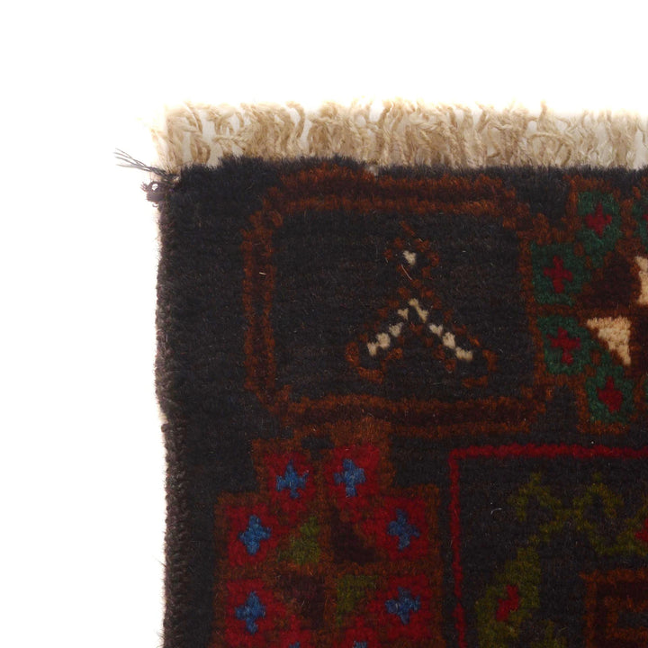 Afghan Baluchi Rug 3' 7" x 6' 4" Hand-Knotted | No. AL36120