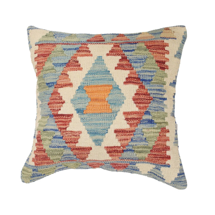 Afghan Kilim Rug 1' 5" x 1' 5" Flat-Weave | No. AL36174