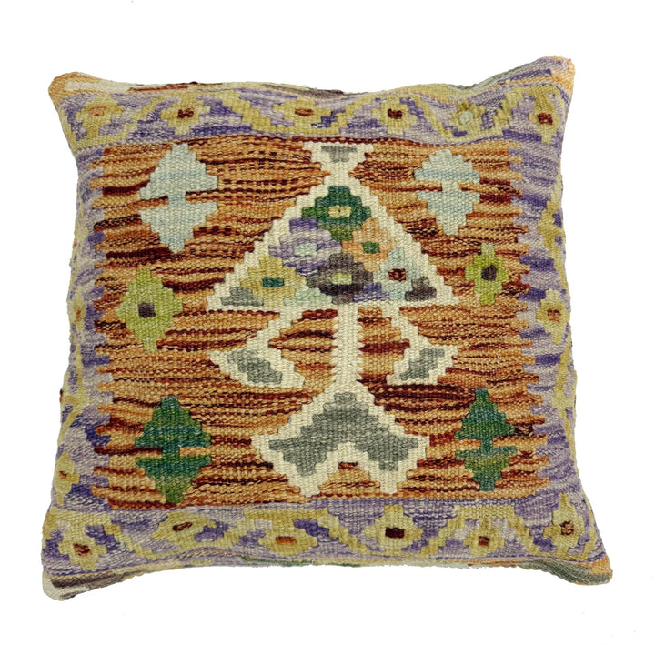 Afghan Kilim Rug 1' 5" x 1' 5" Flat-Weave | No. AL362845