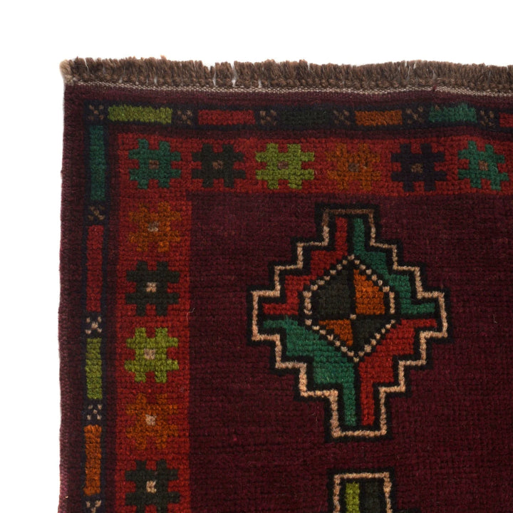 Afghan Baluchi Rug 4' 4" x 6' 4" Hand-Knotted | No. AL36518