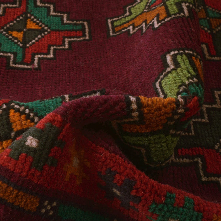 Afghan Baluchi Rug 4' 4" x 6' 4" Hand-Knotted | No. AL36518