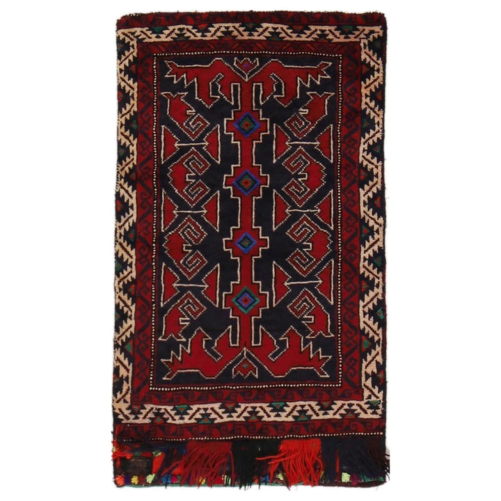Afghan Balisht Rug 1' 8" x 3' 0" Hand-Knotted | No. AL36656