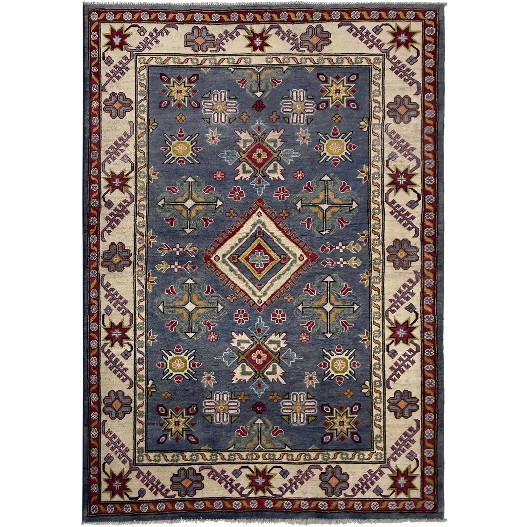 Hand Knotted Kazak Oriental Rug 4' 9" x 6' 11" - No. AL36770