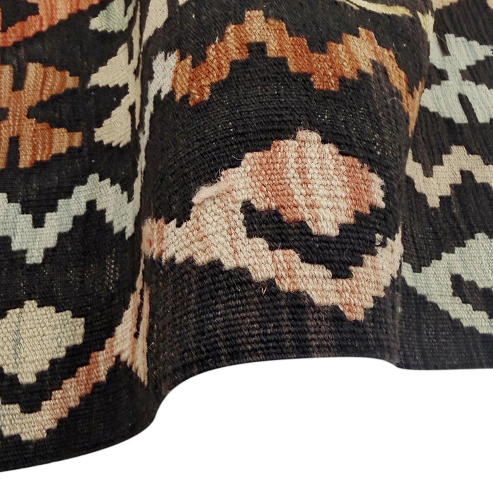 Afghan Vegetable Kilim Rug 6' 7" x 9' 10" Flat-Weave | No. AL367906