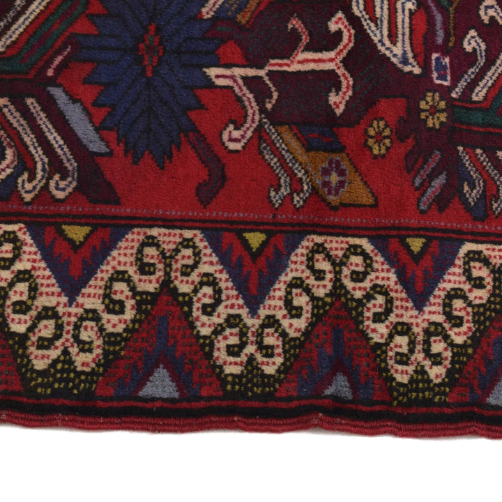 Afghan Baluchi Rug 2' 10" x 4' 2" Hand-Knotted | No. AL36881