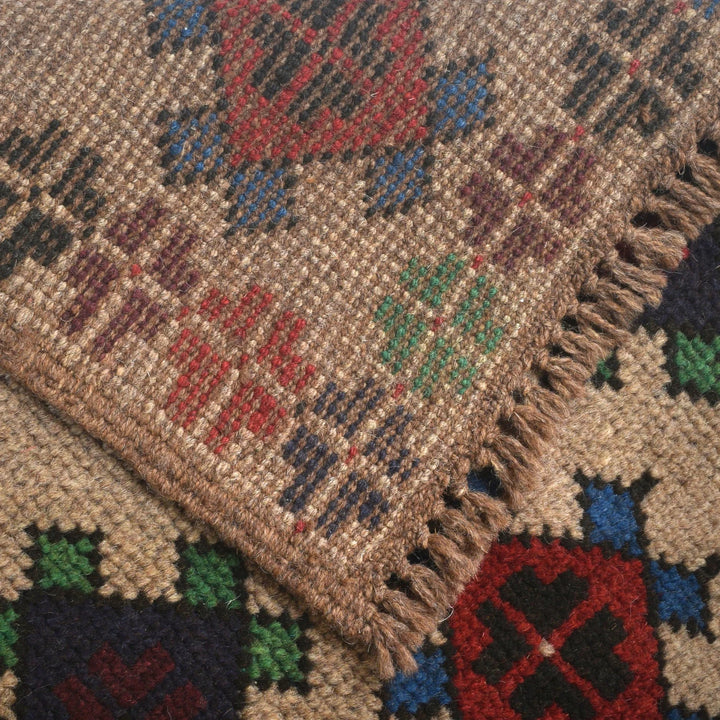 Afghan Baluchi Rug 4' 1" x 6' 7" Hand-Knotted | No. AL36950