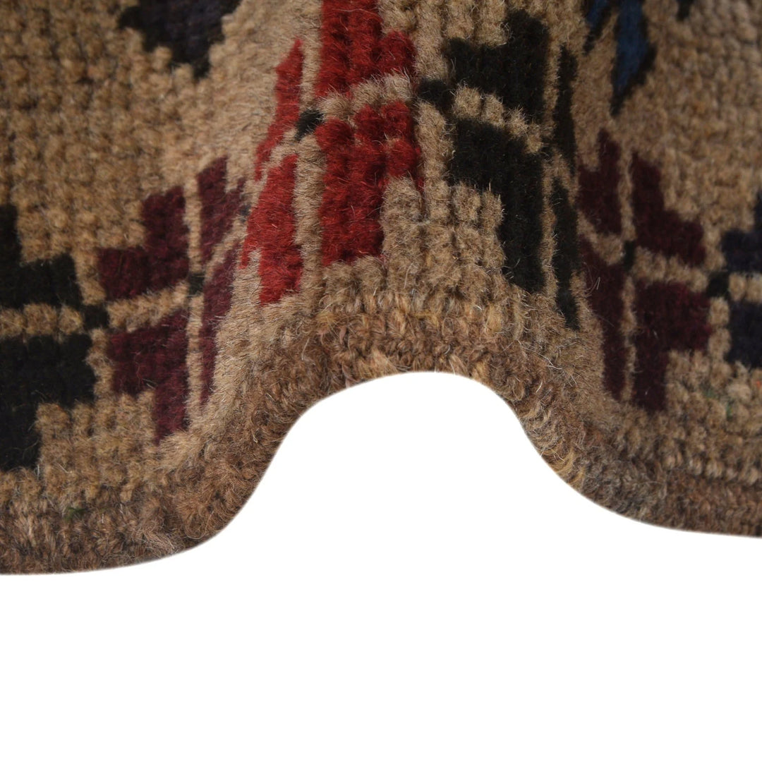 Afghan Baluchi Rug 4' 1" x 6' 7" Hand-Knotted | No. AL36950
