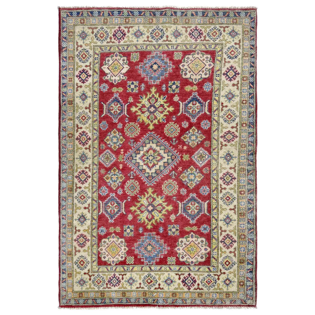 Hand knotted Kazak Rugs 4' 2" x 5' 11" - No. AL36959