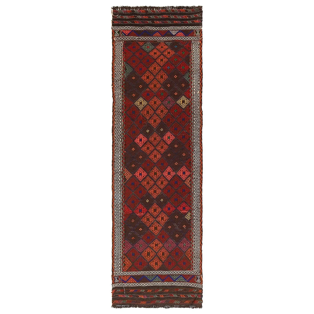 Afghan Suzuni Rug 2' 5" x 7' 10" Flat-Weave | No. AL37003