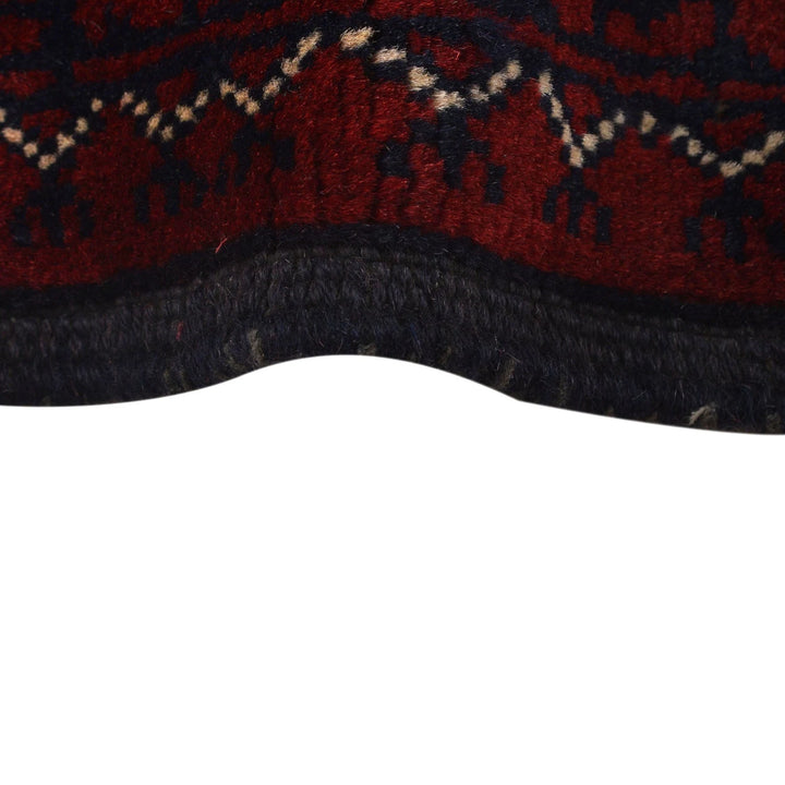 Red Afghan Khoja Roshnai Rug 5' 0" x 6' 1" Hand-Knotted | No. AL37060