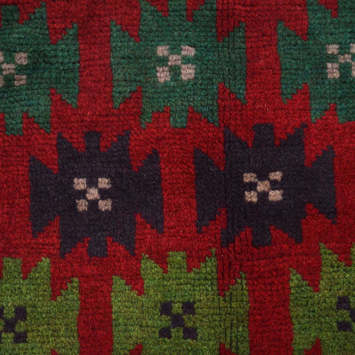 Afghan Baluchi Rug 4' 1" x 6' 6" Hand-Knotted | No. AL37082