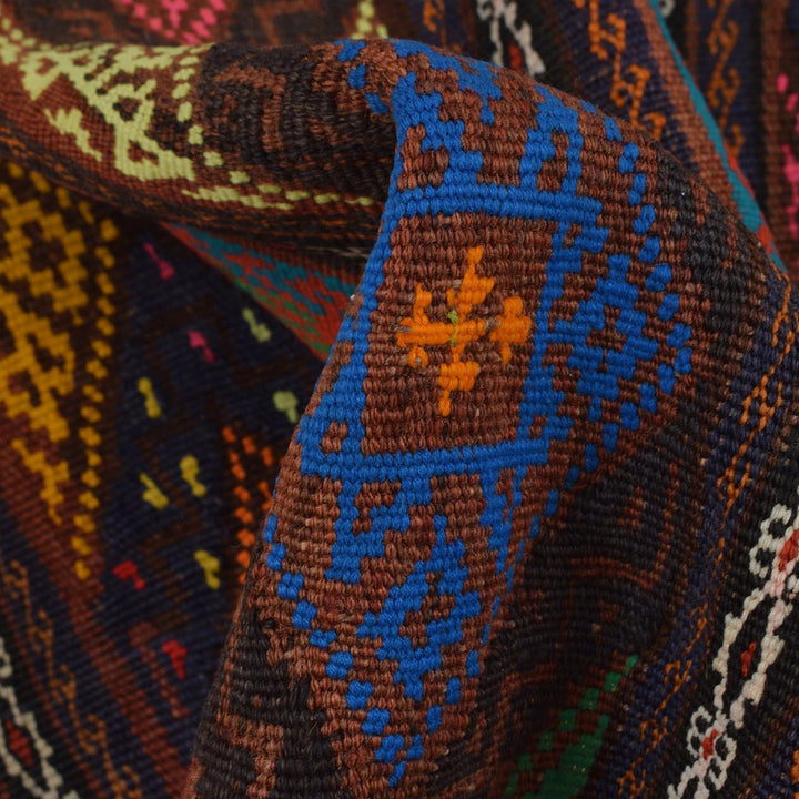 Afghan Laghari Kilim Rug 4' 6" x 6' 2" Flat-Weave | No. AL37199