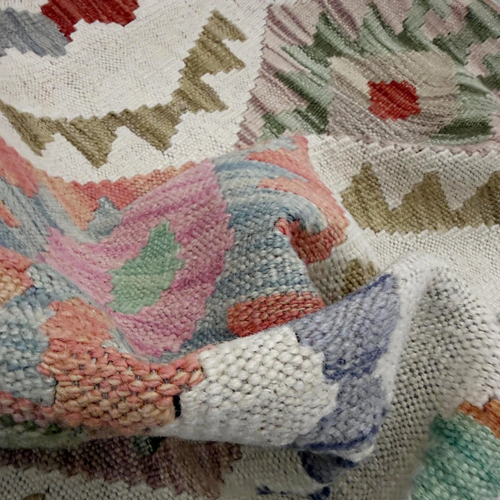Afghan Vegetable Kilim Rug 2' 0" x 5' 8" Flat-Weave | No. AL372185