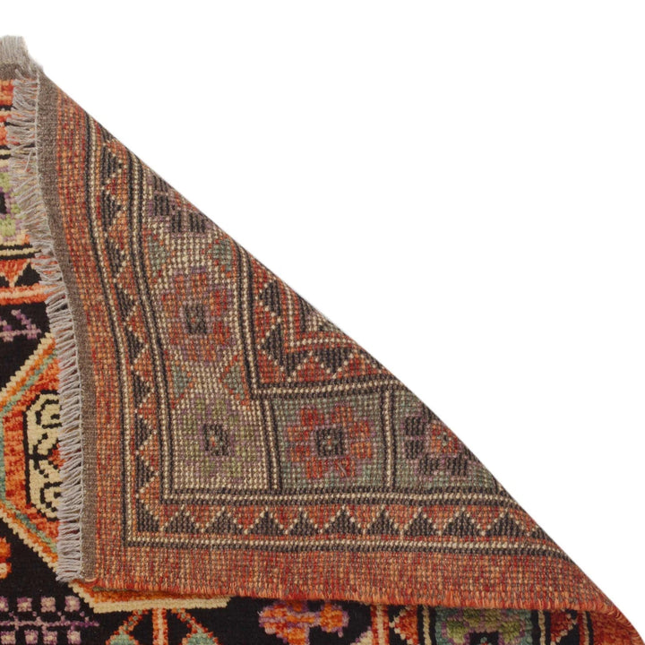 Red Afghan Shirazi Rug 6' 10" x 9' 8" Hand-Knotted | No. AL37262