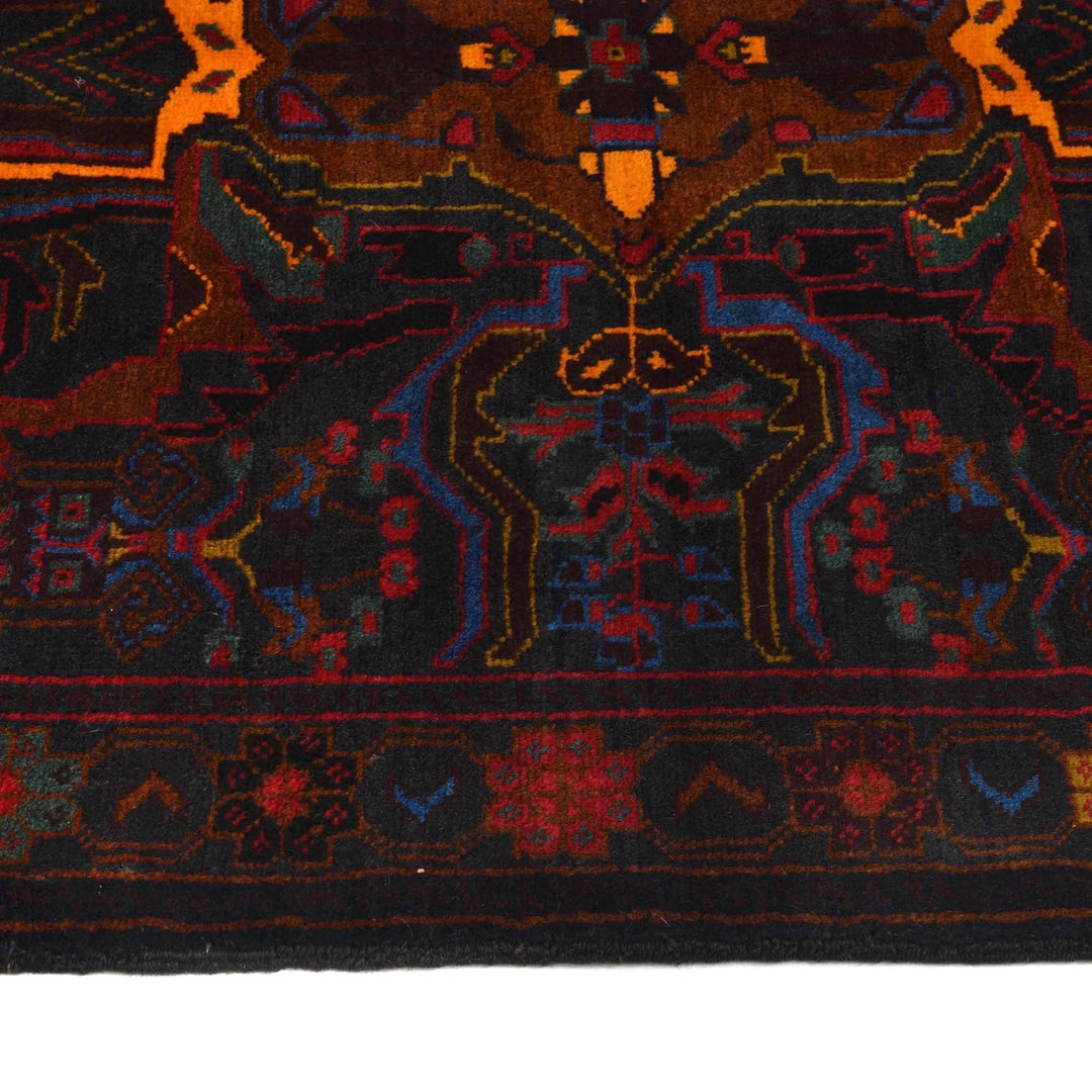 Afghan Baluchi Rug 2' 6" x 4' 4" Hand-Knotted | No. AL37266