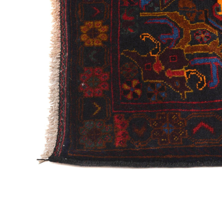 Afghan Baluchi Rug 2' 6" x 4' 4" Hand-Knotted | No. AL37266
