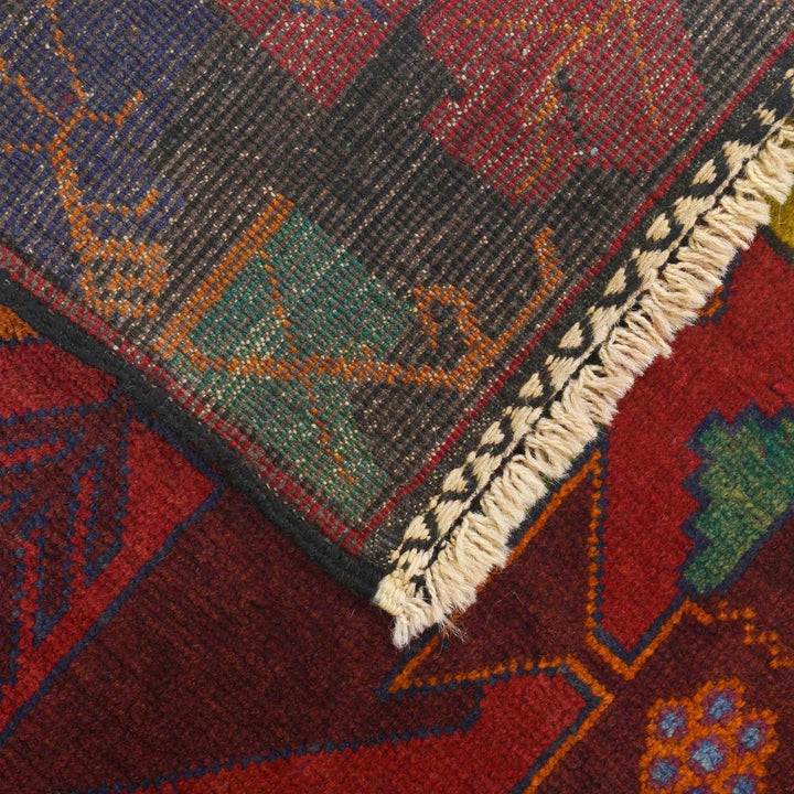 Afghan Baluchi Rug 3' 1" x 4' 6" Hand-Knotted | No. AL37581