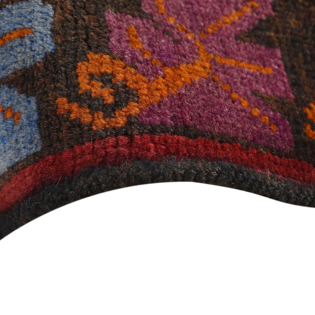 Afghan Baluchi Rug 3' 1" x 4' 6" Hand-Knotted | No. AL37581