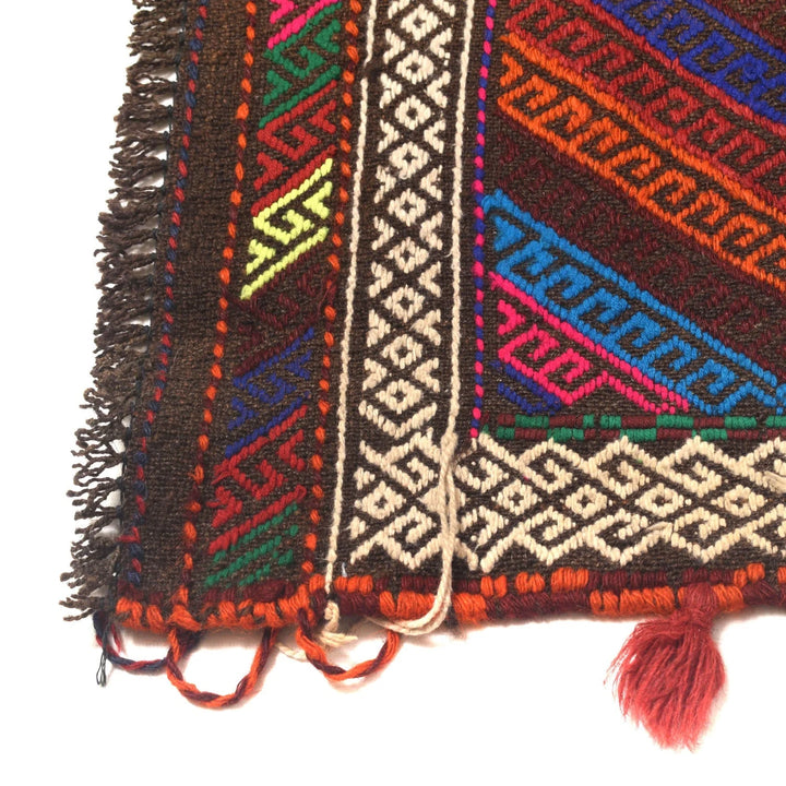 Afghan Suzuni Kelim Runner 2' 6" x 9' 1" Flat-Weave | No. AL37620