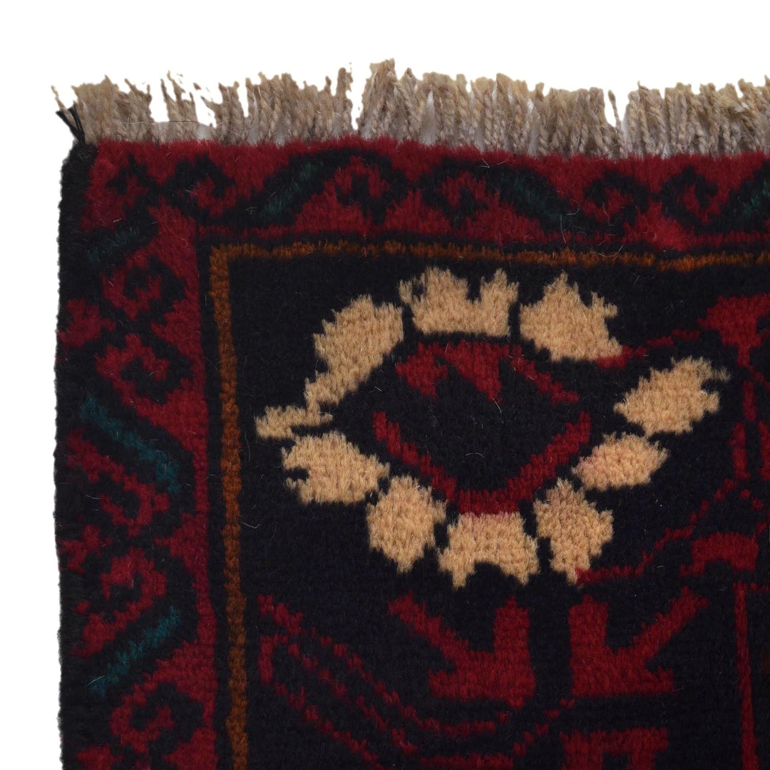 Afghan Pictorial Rug 3' 8" x 6' 9" Hand-Knotted | No. AL37621