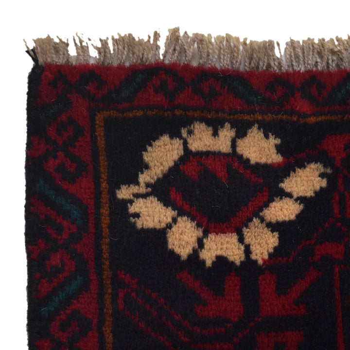 Afghan Pictorial Rug 3' 8" x 6' 9" Hand-Knotted | No. AL37621