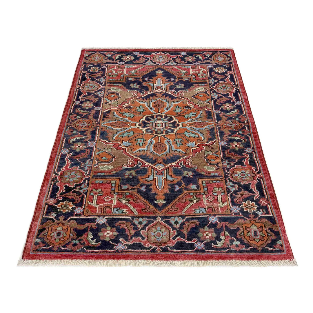 Afghan Heriz Rug 2'7" x 4'1" Hand-Woven | No. AL37716